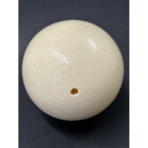 67 - A vintage blown ostrich egg, approx. 6 1/2