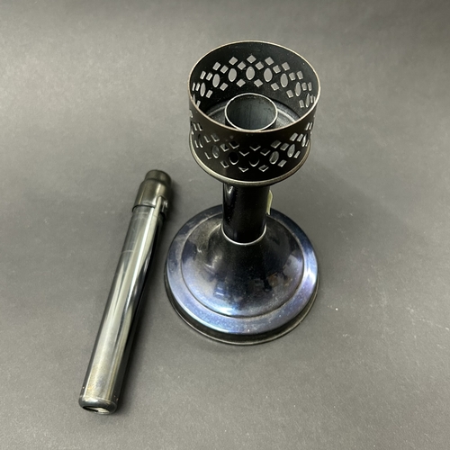 73 - A pair of vintage 'Masons Constant Flame' candle lamps, approx. 12