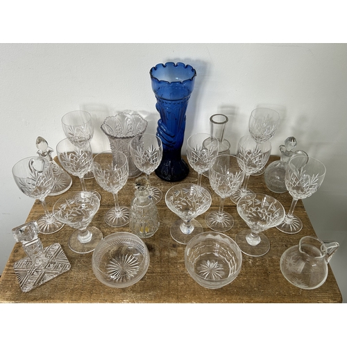 84 - Mixed glassware including ten Edinburgh Crystal wine glasses, jugs etc