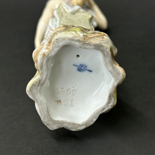 99 - An unusual vintage flower encrusted small vase, approx. 5