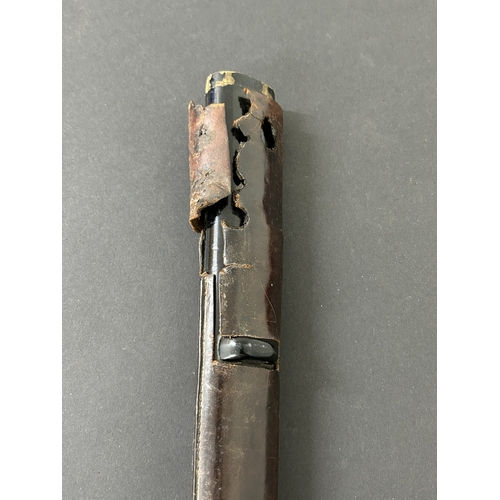 211 - A Japanese Tsuka with sword knot and pommel with bindings (but no ray skin) together with a wooden s... 