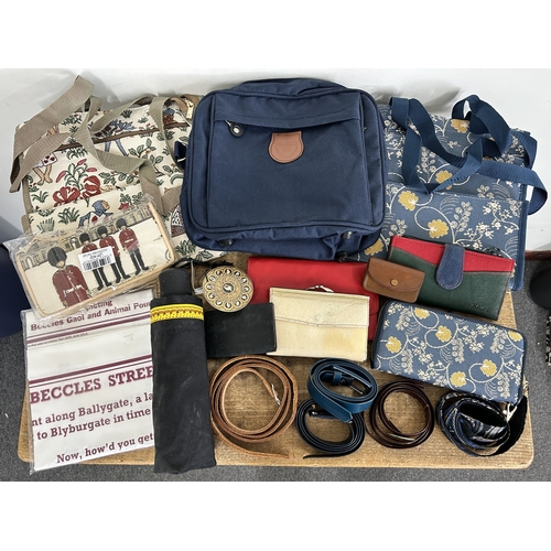 15 - Mixed vintage bags, purses and belts etc