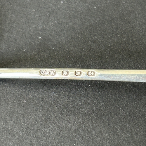 125 - A silver plated base preserve stand with a hallmarked silver lid and spoon, with 'broad arrow' mark ... 