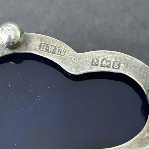 129 - Matching hallmarked silver open salt and pepperette, silver weight approx. 35g