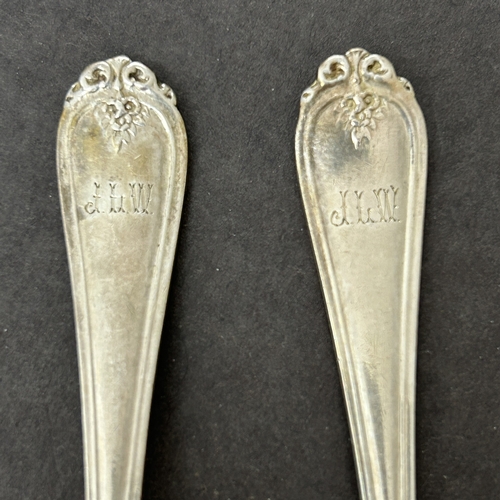 131 - A cased hallmarked silver christening fork and spoon, weight approx. 56g