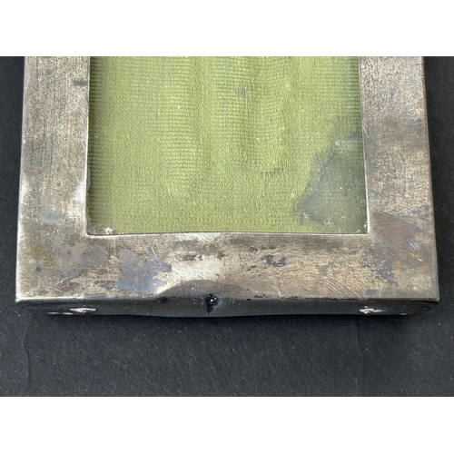 137 - A hallmarked silver photo frame, 5 1/2