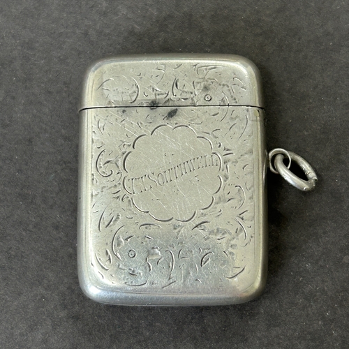 140 - A Victorian hallmarked silver vesta, weight approx. 41g