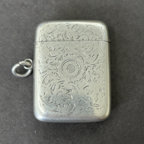140 - A Victorian hallmarked silver vesta, weight approx. 41g
