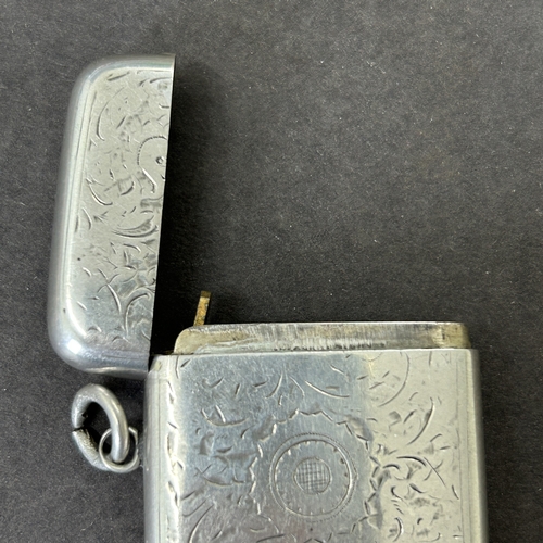 140 - A Victorian hallmarked silver vesta, weight approx. 41g