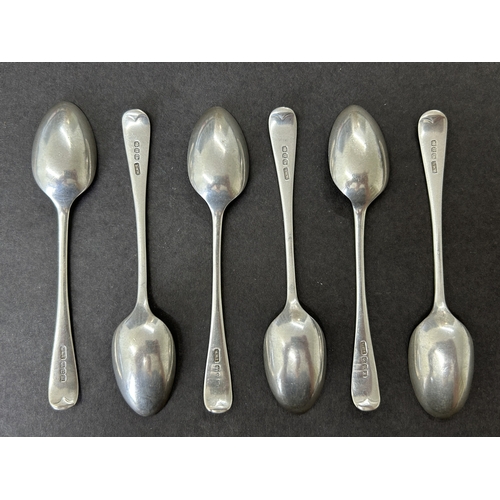 148 - A set of six hallmarked silver coffee spoons, weight approx. 80g