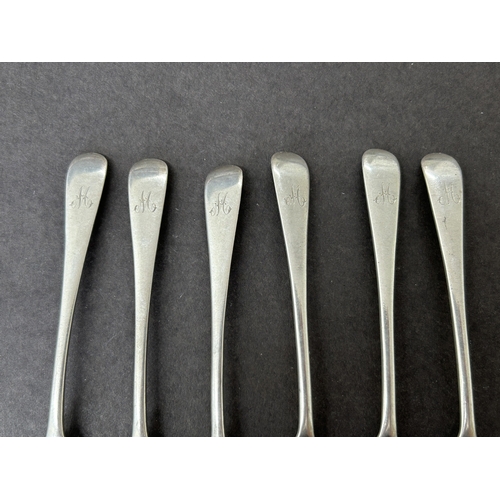 148 - A set of six hallmarked silver coffee spoons, weight approx. 80g