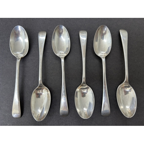 150 - A set of six hallmarked silver teaspoons, weight approx. 145g