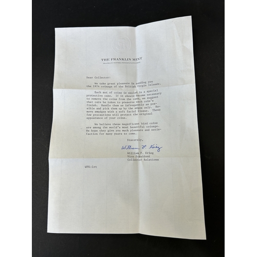 167 - 1974 Franklin Mint Coinage of the British Virgin Islands proof set