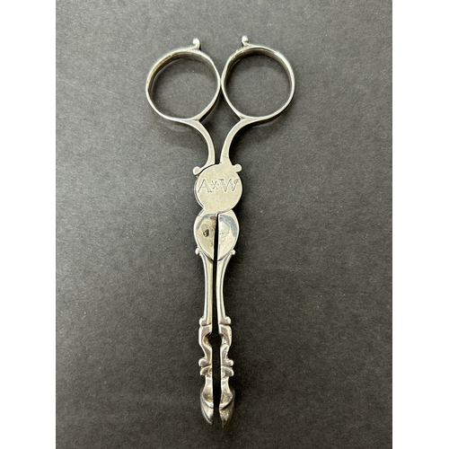 177 - 19th Century hallmarked silver sugar tongs, approx. 4 1/2