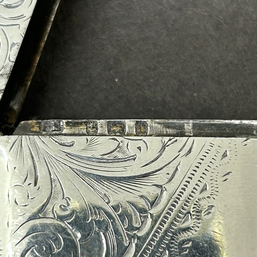 5 - A Birmingham hallmarked silver vesta case, weight approx. 36g