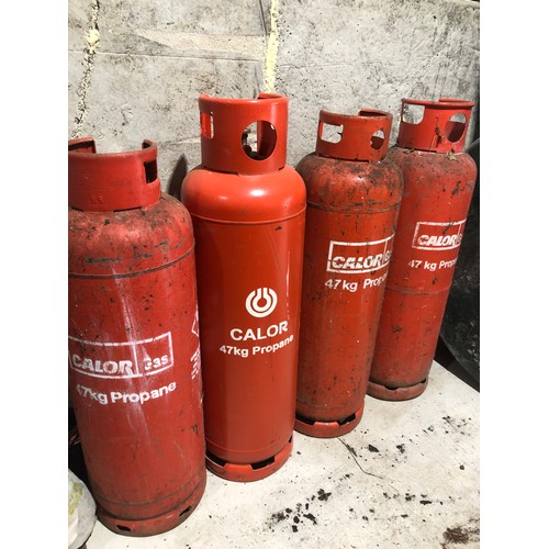 188 - 4 X 47kg Empty Propane Gas Cylinders