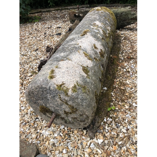 2 - Large agricultural granite roller