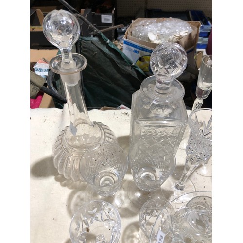 267 - 2 Fruit boxes containing glassware