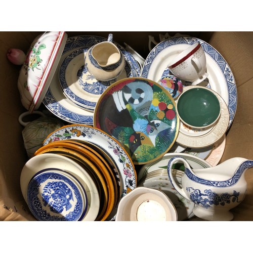 289 - Large box of Chinaware