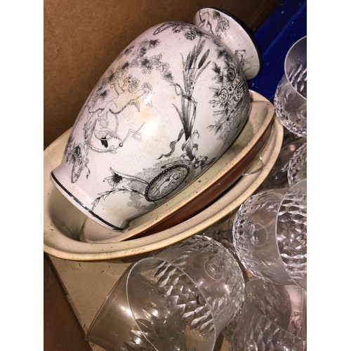 293 - Mixed box of Glass/China