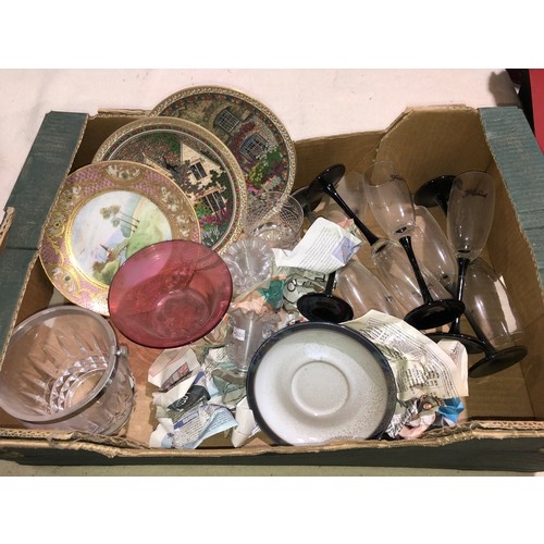 299 - Box of mixed Glass/China