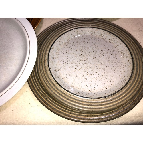 300 - China plates and a fruit stand