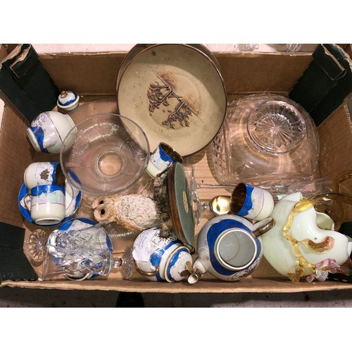 305 - Glass/China items including figurines