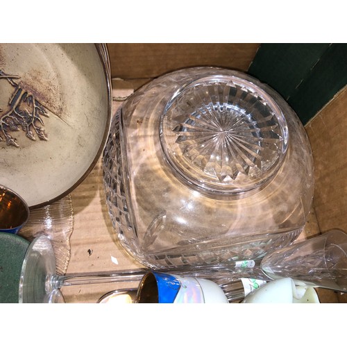 305 - Glass/China items including figurines