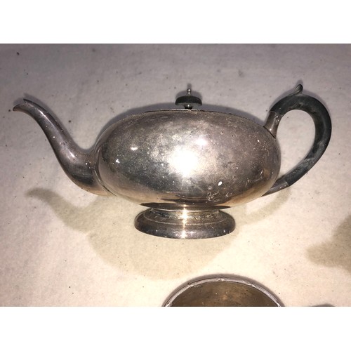 314A - Set of Silver plated Tea and Coffee items. Matching backstamps.