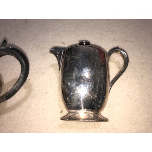 314A - Set of Silver plated Tea and Coffee items. Matching backstamps.