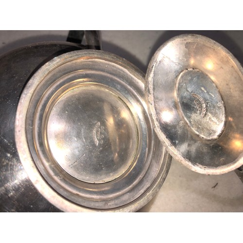 314A - Set of Silver plated Tea and Coffee items. Matching backstamps.