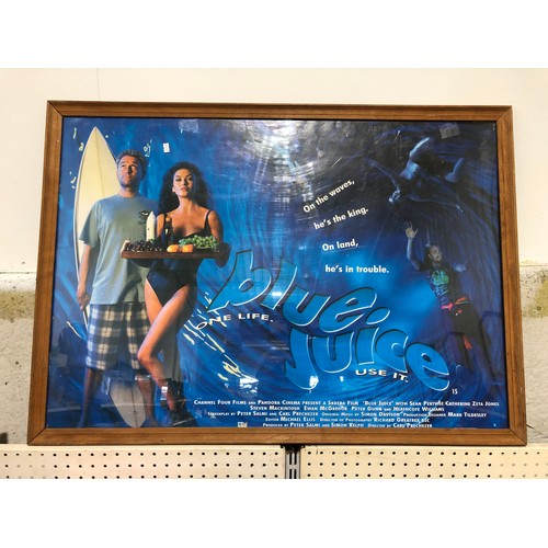 457 - Framed Original Blue Juice Poster