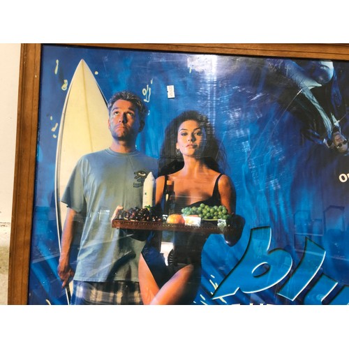 457 - Framed Original Blue Juice Poster