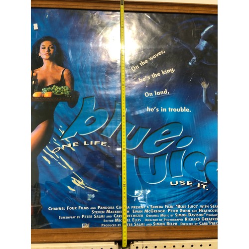 457 - Framed Original Blue Juice Poster