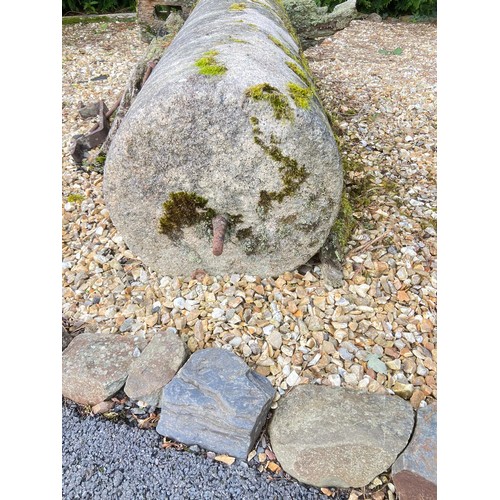 2 - Large agricultural granite roller