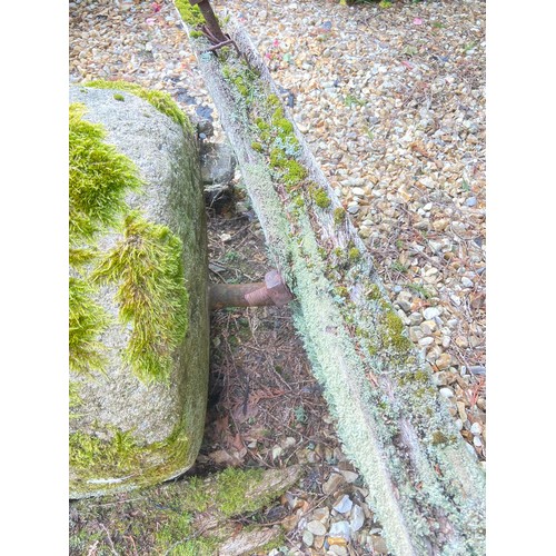 2 - Large agricultural granite roller