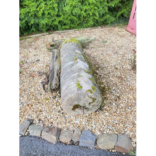 2 - Large agricultural granite roller