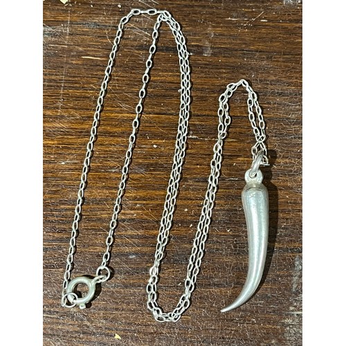 30 - Silver Horn of Plenty necklace hallmarked .925