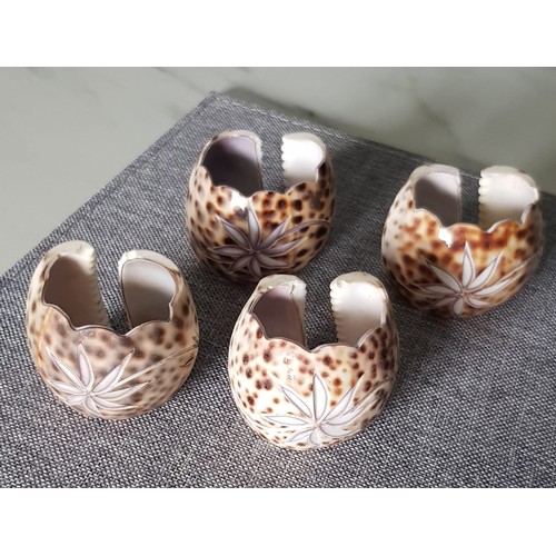 49 - 4 Cowie Shell Napkin Rings