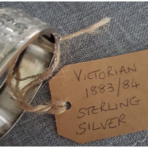 52 - Victorian 1883/84 Silver Bangle