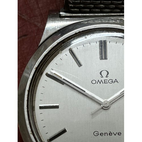 53 - Gents Omega Geneve Automatic watch with Fixoflex flexible strap 1970's