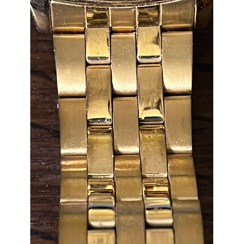 54 - Gents Sekonda Day Date watch with Metal strap 1980's in gold plated finish. Water resistant to 50 me... 