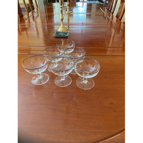 108 - Cocktail glasses with gold rim