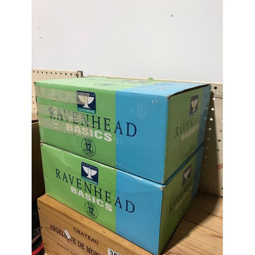 116 - Collection of 24 Boxed Ravenhead glasses