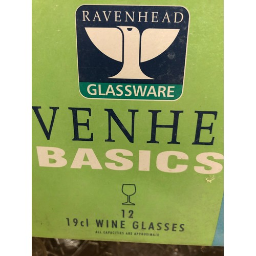 116 - Collection of 24 Boxed Ravenhead glasses