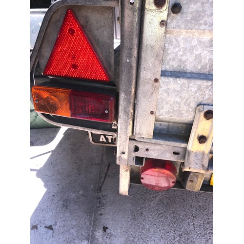 688 - Galvanised 6’ x 4’ trailer with cover.