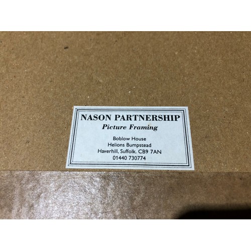 869 - 3 hand painted Indian paintings on cloth F&G.