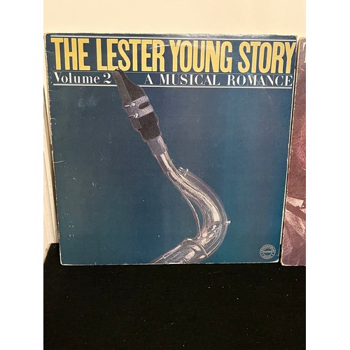 95 - The Lester Young Story. Volume 2 & 3. A musical romance CBS 882633 & Enter the count. CBS 88266