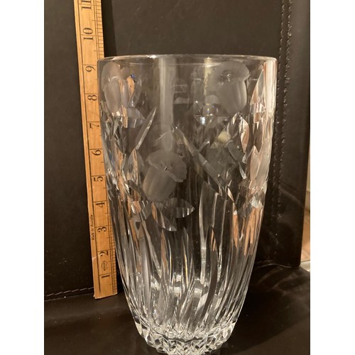 242 - Webb Corbett cut glass vase