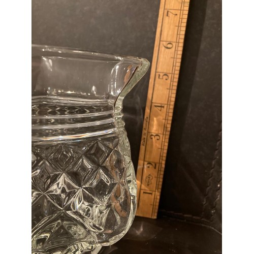 244 - Pressed glass jug